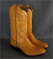 Rios of Mercedes Crocodile Cowboy Boots Size 11 E