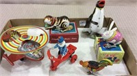Group of Contemp. Key Wind Toys Including