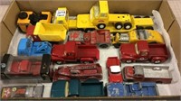 Collection of Toys Including Tonka Semi Cab-Lowboy