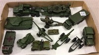 Group of Metal Military Toys-Mostly Dinky Toys