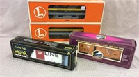 Group of 4 Train Cars-NIB Including Lionel,