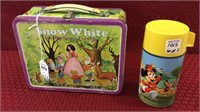 Lot of 2 Including Snow White Lunchbox w/ Spinner
