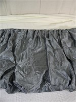 Queen Balloon Bedskirt - Gray
