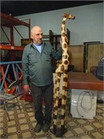 Statue d'une grande girafe environ 7'