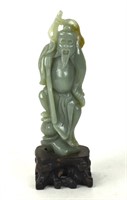 Chinese Carved Celadon Jade of Figure