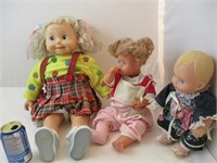 Lot de 3 poupées de collection vtg