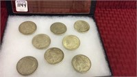Collection of 8-1921 Morgan Silver Dollars