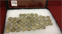 Collection of Approx. 43 Mercury Head Dimes