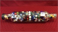 Glass Rolling Pin Filled w/ Marbles