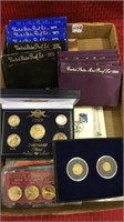 Group of Coins Including 11 US Mint Proof Sets,