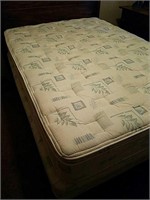 Full Size Mattress And Box Spring, W/ Frame