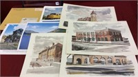 4 Train Prints Signed Paul Norton & 10 Various