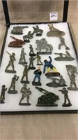 Collection of Approx. 23 Lead or Metal Soldier