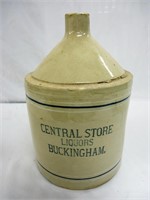 Central Store Liquors Buckingham Stoneware Jug