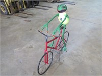 Decorative Frog Riding a Bike-