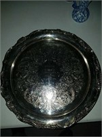 Silver Plate trays, two of them they are round and