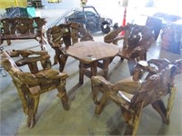 Teak Wood 5 Piece Seating Set-