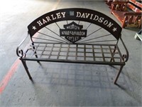 Harley Davidson Metal Bench-