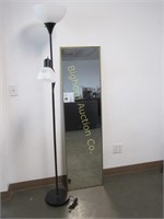 Floor Lamp w/ Flexible Reading Light, Mirror