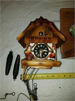 Vintage cuckoo clock, not sure if it works and a