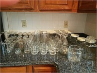 Kitchen glassware, goblets, pitchers and more