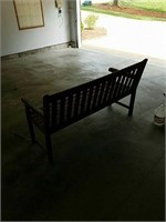 Wooden bench very nice this is  36 inches tall 60