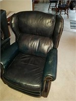 Large wingback leather recliners they both work