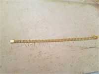 14 karat gold bracelet that measures about 7 made