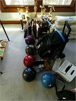 Bowling equipment. This would include Ebonite