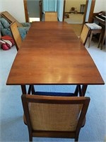 Mid-century dining room table and chairs from