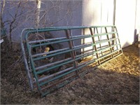 2 - 16' Green Steel Gates