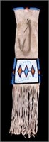Northern Plains Indian Beaded Pipe Bag Mid-20th