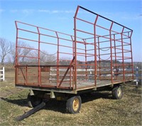 Steel Throw Rack on Wagon