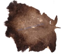 Tanned Montana Buffalo Hide Rug