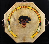 Flathead Native American Indian Large Pow-Wow Drum