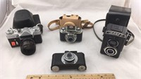 4 Vintage Cameras
