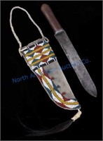 Sioux Beaded Sheath & 19th Century Trade Knife