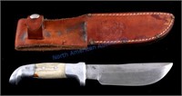 Ruana 14B Skinner Knife & Scabbard Bonner Montana
