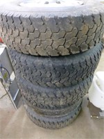 5 LT 235-85X16 tires on rims