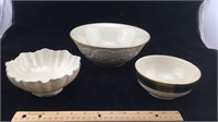 Three Lenox Bowls