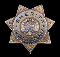 Ravalli County Montana Sheriff Badge
