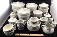 Pfaltzgraff Ceramic Cannister Jars and Cups