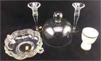 Assortment of Glass and 1 Porcelain Piece
