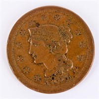 Coin 1854 United States Large Cent  AU