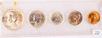 Coin 1954 Uncirculated Set Franklin Half Dollar +