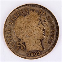 Coin 1903-S Barber Dime in Good  Rare Date