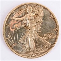 Coin 1942-P Walking Liberty Half Dollar Gem Proof!