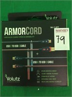VOLUTZ-AROR CORD USB C TO USB C CABLE 1 METER