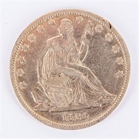 Coin 1839 Liberty Seated Half Dollar Nice!