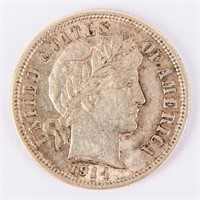 Coin 1914-D Barber Dime in Choice BU